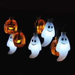 Halloween String Lights - 19.7FT 30 LED (Orange/White Color)