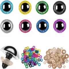 160pcs Glitter Safety Eyes for Crochet