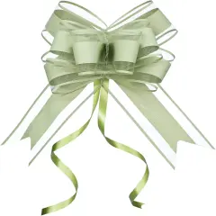 Bows for Gift Wrapping, Sage Green Gift Bow for Presents, Gift Baskets, Gift Bags, Gift Boxes, Christmas, Easter, Birthdays, Baby showers(6 inches, 15PCS)
