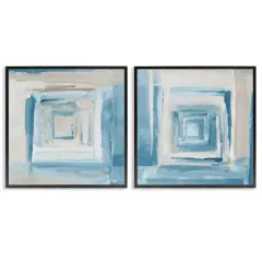 Stupell Industries Brand New Day Abstractions 2 pc Framed Giclee Wall Art Set Design by Lanie Loreth
