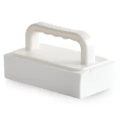 Powerstone Large Pumice Cleaning Stone with Horizontal Handle - 20% Denser with Fine Grit | 5" x 3" x 1.5" | Removes Stubborn Stains from Tiles, BBQ, Toilets, Tubs, Sinks, Pools & Other Surfaces White