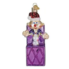 Old World Christmas 4.5 Inch Charlie-In-The-Box Christmas Tree Ornament , Christmas Decor Rudolph Misfit Toys Purple