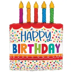 Betallic&reg; 30 Inch Birthday Cake Bright Candles