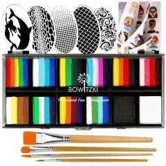 Face Paint Kit(red, orange, yellow, green, blue, purple, pink)