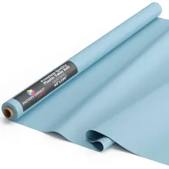 Exquisite Plastic Table Cover Roll &ndash; 40" x 100' Disposable Tablecloth Roll &ndash; Premium Thick 0.5 MIL Plastic Banquet Roll &ndash; Party Table Cover Roll for Events & Catering Light Blue