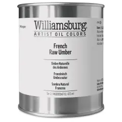 Williamsburg Handmade Oil Paint - French Raw Umber, 16 oz can