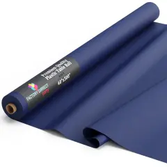 Exquisite Plastic Table Cover Roll &ndash; 40" x 300' Disposable Tablecloth Roll &ndash; Premium Thick 0.5 MIL Plastic Banquet Roll &ndash; Party Table Cover Roll for Events & Catering Navy Blue