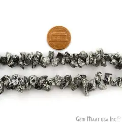1 Strand Black Pyrite AAA High Quality Rough Nugget 10Inch length Jewelry Making Supply (Rlbp-70011)