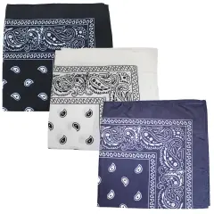 3 Pack Mechaly Dog Bandana Neck Scarf Paisley Polyester Bandanas - Any Pets