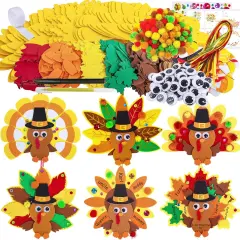 24 Sets Thanksgiving Craft Kits Fall for Kids