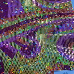 1 Yard Nylon Spandex Charming Fabric Captivating Hologram 58/60 Inch Width Pink