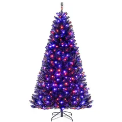 Artificial Christmas Tree with 6 Lighting Modes and Spooky Sounds for Halloween Decoration