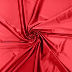 1 Yard Casino Stretch Satin Spandex Fabric Shiny for Dresses & Costumes Coral