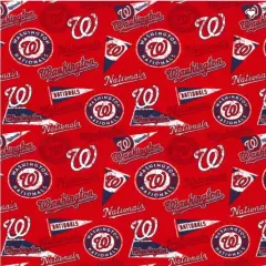 Licensed MLB Washington Nationals Retro Cotton 60298B Fabric by the Yard