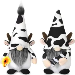 2PCS Cow Gnome Plush Decorations - Cow