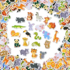 360 Pieces Animals Foam Stickers Animals Reward Stickers Adhesive Stickers for Kids for Arts Crafts Laptops Party Favors Decoration Home DIY Supplies