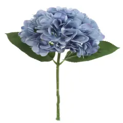 12PC 18" Blue Hydrangea Stem - Set of 12, 7" Diameter Blooms, Lifelike Floral Accents, Perfect for Arrangements, Events & D&eacute;cor - Ideal for All Seasons, Floral Home by Artificial Flowers