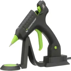 Cordless/Corded High Temperature Mini Hot Glue Gun With Detail Tip, 20 Watt, Recharge With Portable Heat Stand (CL-195F),Black