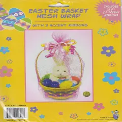 Mesh Easter Basket Wrap - Pink