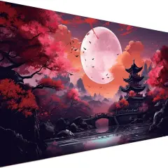 5D Large Diamond Art Painting,Moon Diamond Painting Kits for Adults,DIY Full Drill Crystal Rhinestone Chinese style Arts and Crafts,Gem Art Painting with Diamond Home Wall Decor 27.5 X 15.7inch