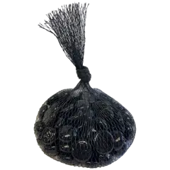 Black Glass Nuggets - 12oz Bag - Flat Glass Gems/Beads - Decorative Glass Stones - Great for Mosaics and Other Glass Projects