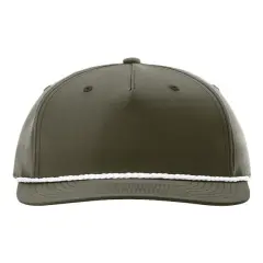 Richardson&reg; Five Panel Classic Rope Cap Dark Olive Green