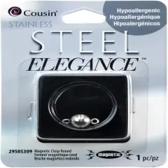 CousinDIY Stainless Steel Elegance Beads & Findings-Ball Magnetic Clasp 1/Pkg