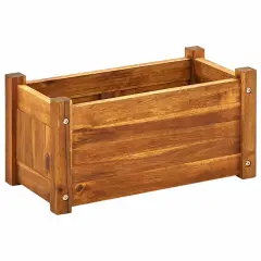vidaXL Garden Raised Bed Acacia Wood 19.7"x9.8"x9.8"