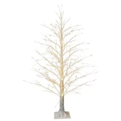 Kurt Adler 5-Foot White Birch Twinkle Warm White Fairy LED Twig Tree