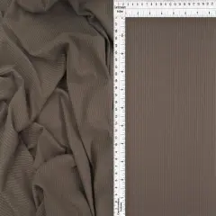 Soft 4x2 Rib Solid Knit Fabric Rayon Blend, 52/54&Prime; for Apparel & Crafts LATTE