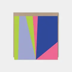 Color Block Square Modern Art Card V