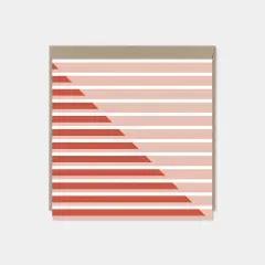 Modern Stripe Square Card II