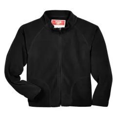 Team 365&reg; Youth Campus Microfleece Jacket BLACK