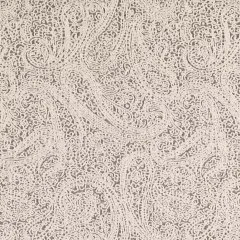 Paisley Coal - Black Paisley Upholstery Fabric 54 Inches"