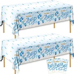 3Pcs Boy Baby Shower Tablecloth