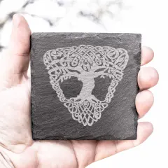 Coaster - Slate - Celtic Tree of LIfe - SET OF 2