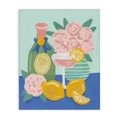 Stupell Industries Lemons & Drinks Still Life Canvas Wall Art Design by Kristina Hultkrantz