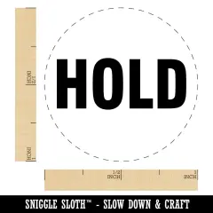 Hold Shipping Inventory Manufacturing Label Self-Inking Rubber Stamp Crafting Purple