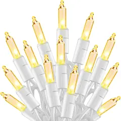 20FT 100 Count Incandescent Warm White Christmas Lights