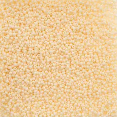 John Bead 11/0 Opaque Dyed Solgel Czech Glass Seed Beads, 250g Beige