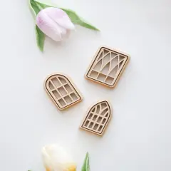 3‑Piece Window Polymer Clay Cutter Set