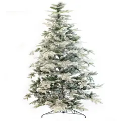 Alpine Fir Artificial Christmas Tree - Snow Flocked