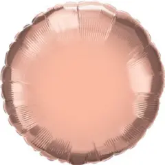 Rose Gold Round Mylar Balloon 18"