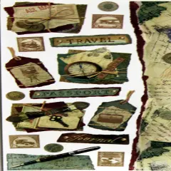 NRN Designs Vintage Travel Stickers