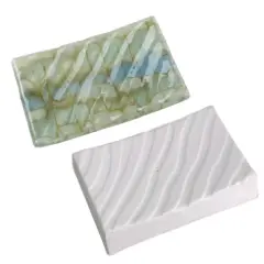 6&rdquo; x 4" x 1" Wave Soap Dish Glass Fusing Kiln Mold