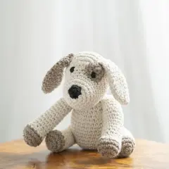 DIY Crochet Kit by Hoooked Puppy Millie - Almond PAK139