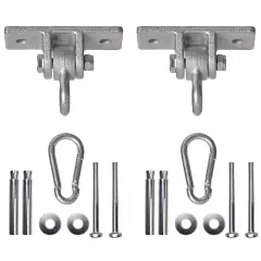 Heavy Duty Permanent Swing Hanger Brackets Set for Indoor and Outdoor Use
