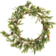Merry Mistletoe Wreath 20"