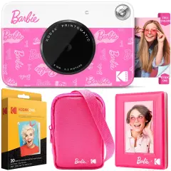 Kodak x Barbie Printomatic Instant Print Camera, Case, Photo Album, Zink Paper (20 Sheets) & More