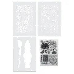 Sizzix Studio Stamp and Stencil Set - Ornate